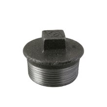 1.1/2" BSP schwarz aus Temperguss Blanking PlugBritisches Standard Rohr Gewinde 